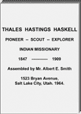 Thales Haskell History