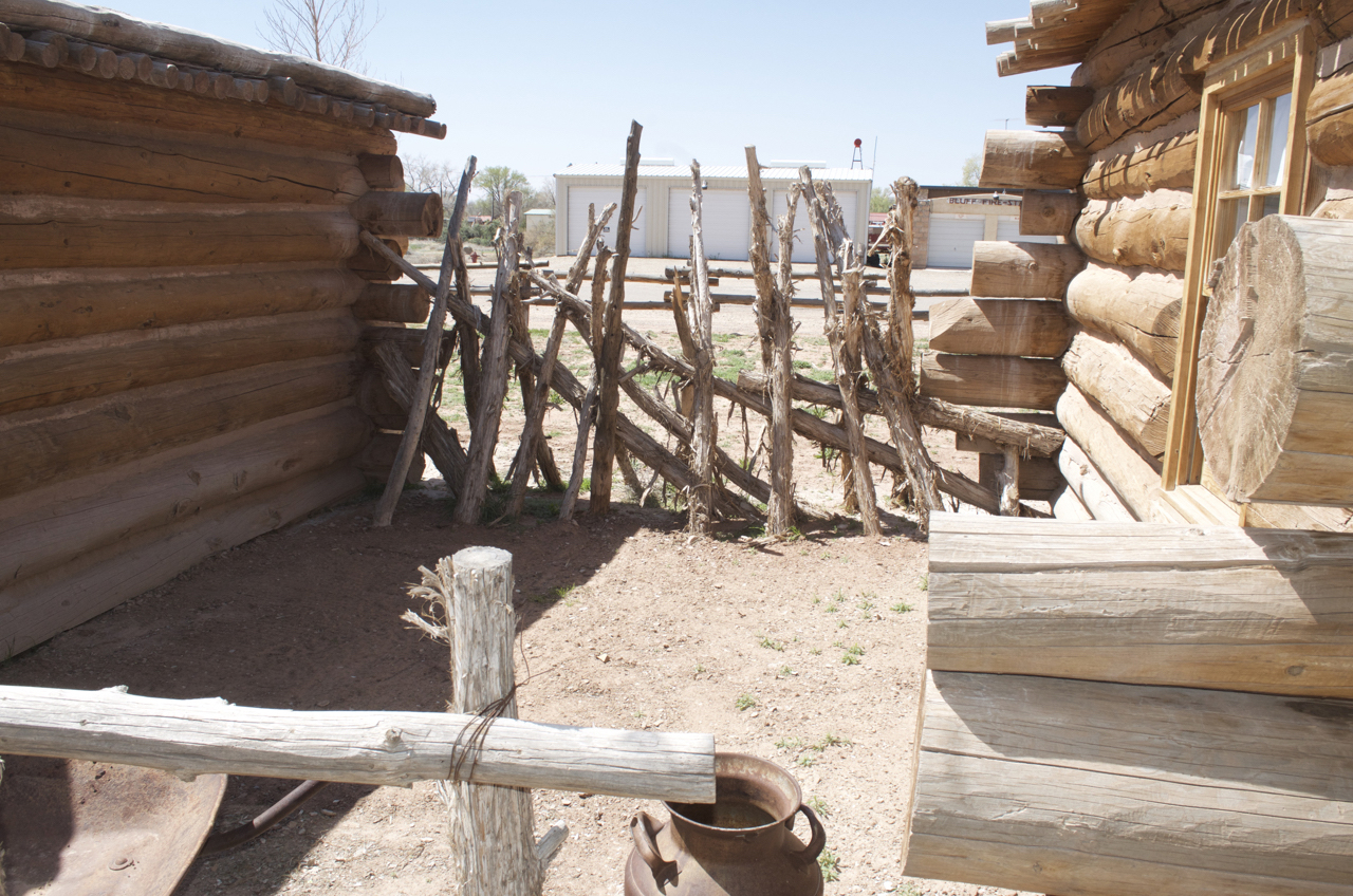 Fence between cabins